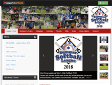 Tablet Screenshot of mensclubsoftball.org